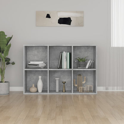 Libreria/Credenza Grigio Cemento 66x30x98 cm Legno Multistrato