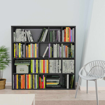Libreria/Divisorio Grigio 110x24x110 cm in Legno Multistrato