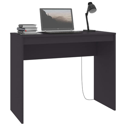 Scrivania Grigia 90x40x72 cm in Legno Multistrato