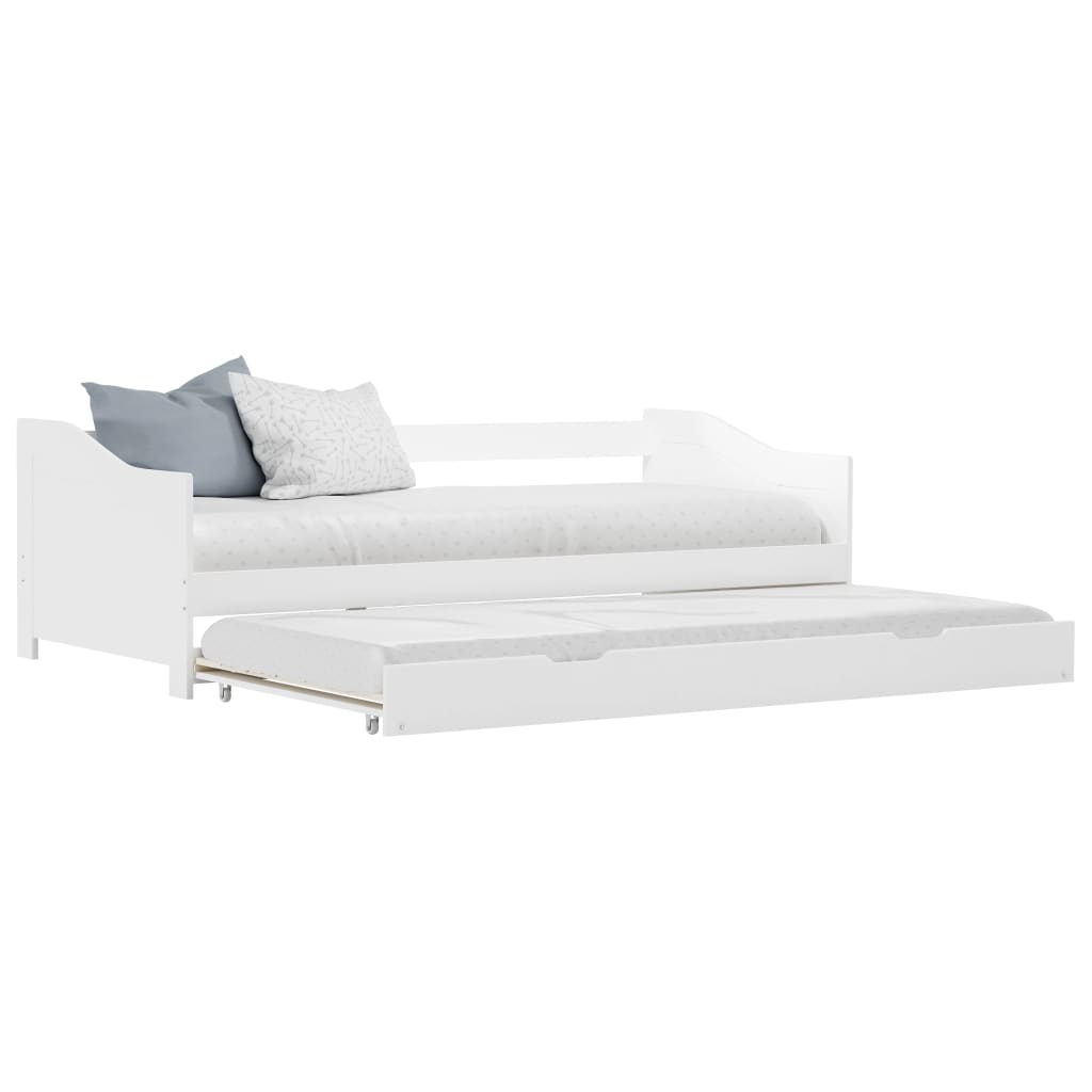 Divano Letto a Scomparsa senza Materasso Legno Pino 90x200 cm