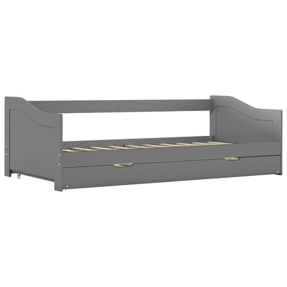 Dormeuse Estraibile senza Materasso Grigia 90x200 cm