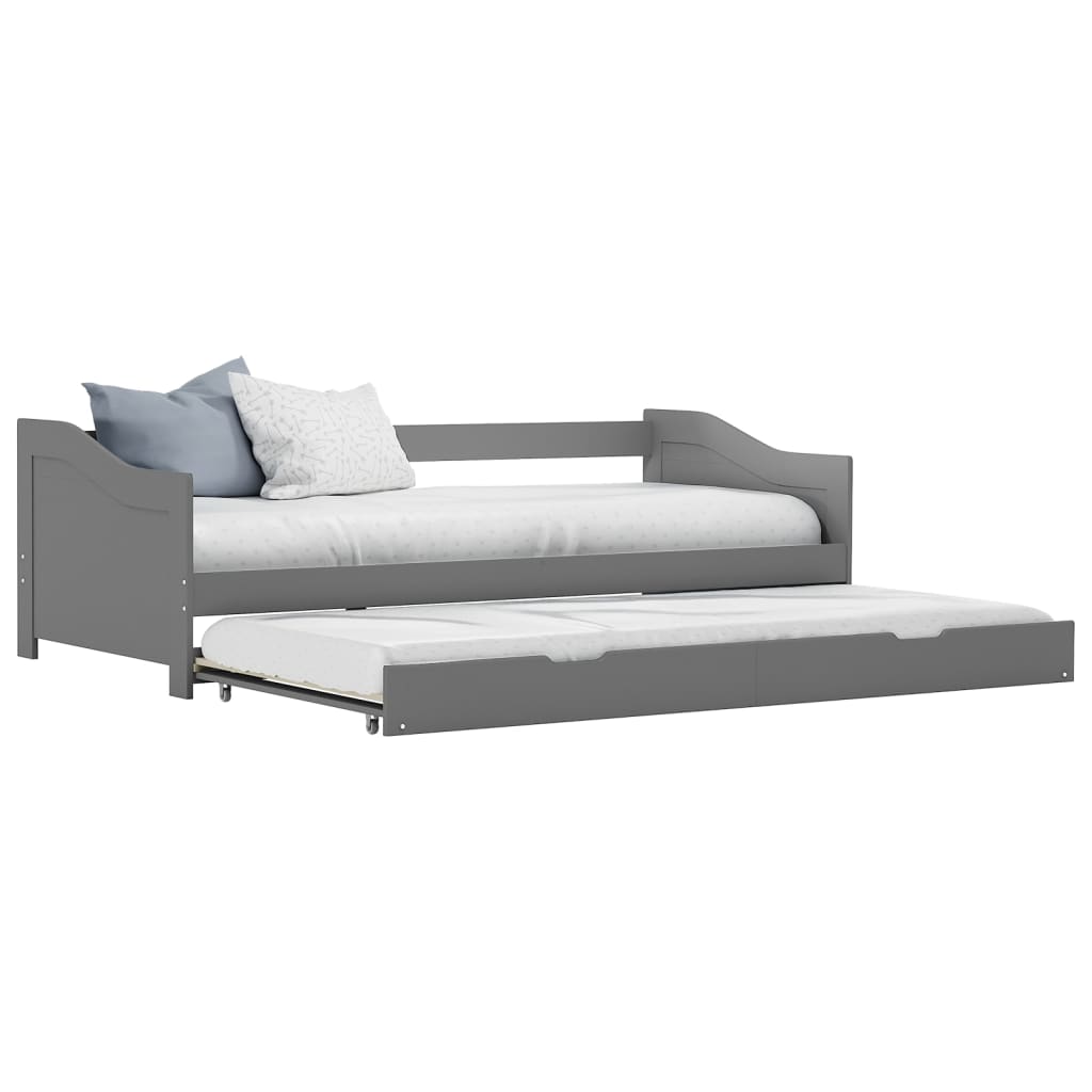 Dormeuse Estraibile senza Materasso Grigia 90x200 cm