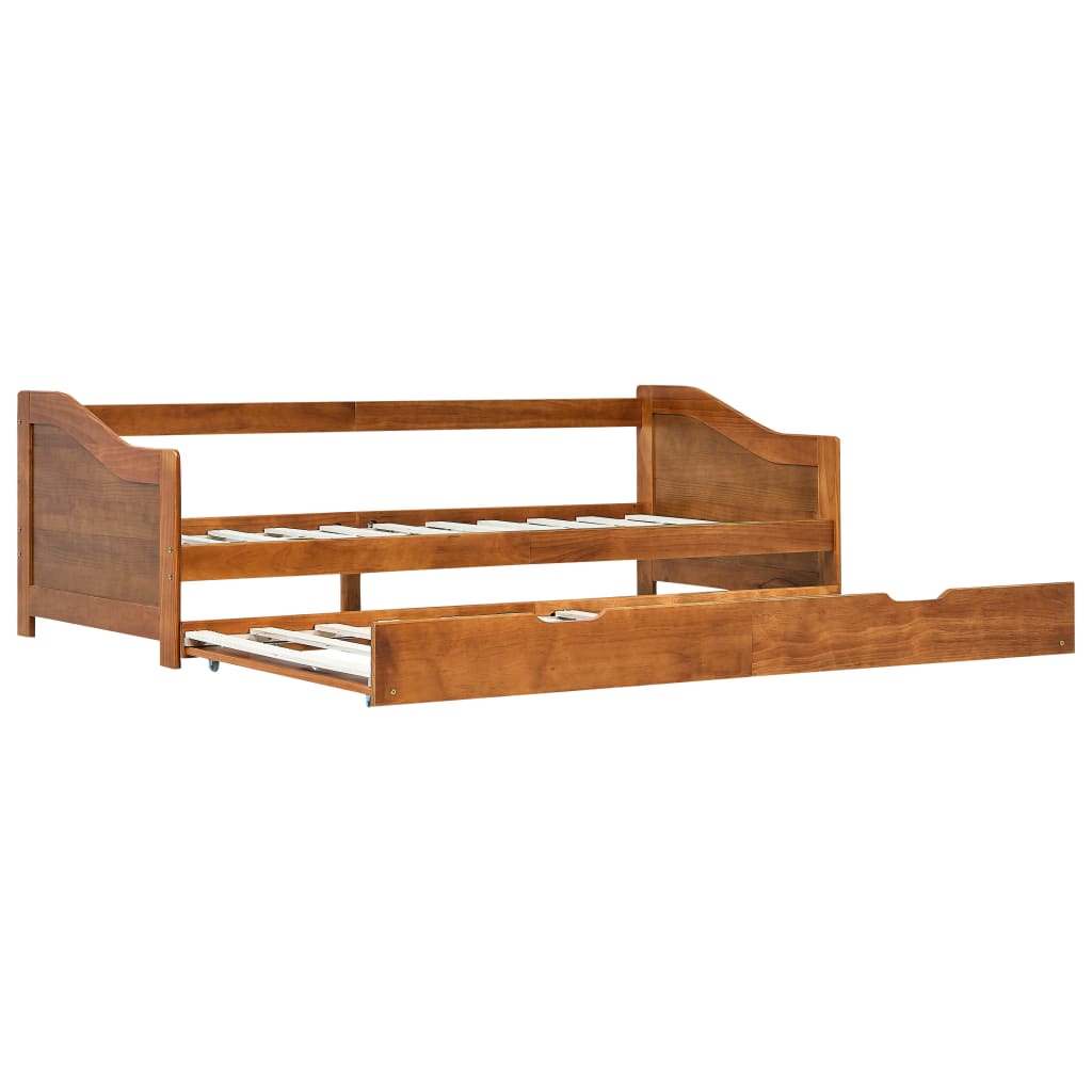 Dormeuse Estraibile senza Materasso Marrone Ambrato 90x200 cm