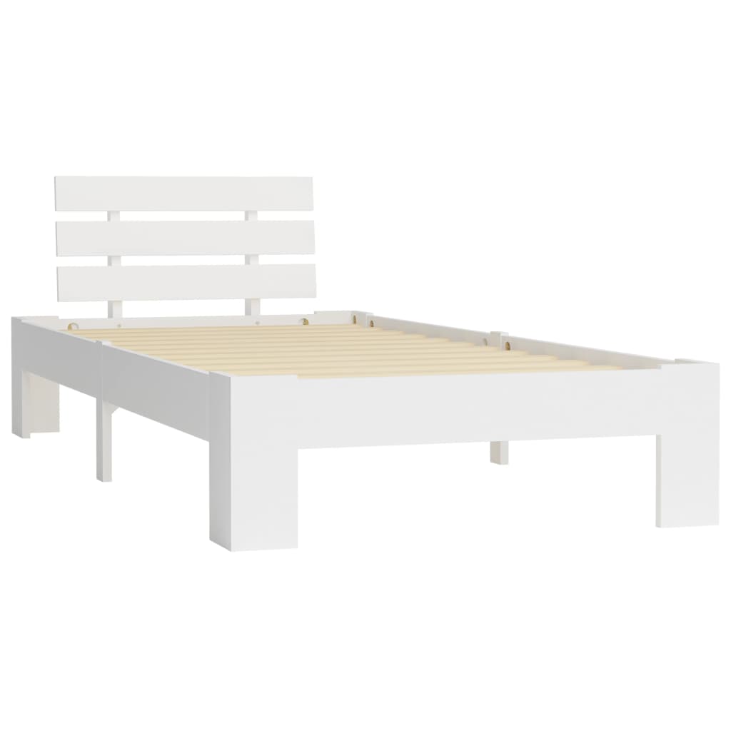 Dormeuse Estraibile senza Materasso Bianca Legno Pino 90x200 cm