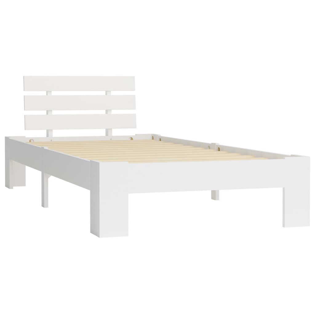 Dormeuse Estraibile senza Materasso Bianca Legno Pino 100x200cm