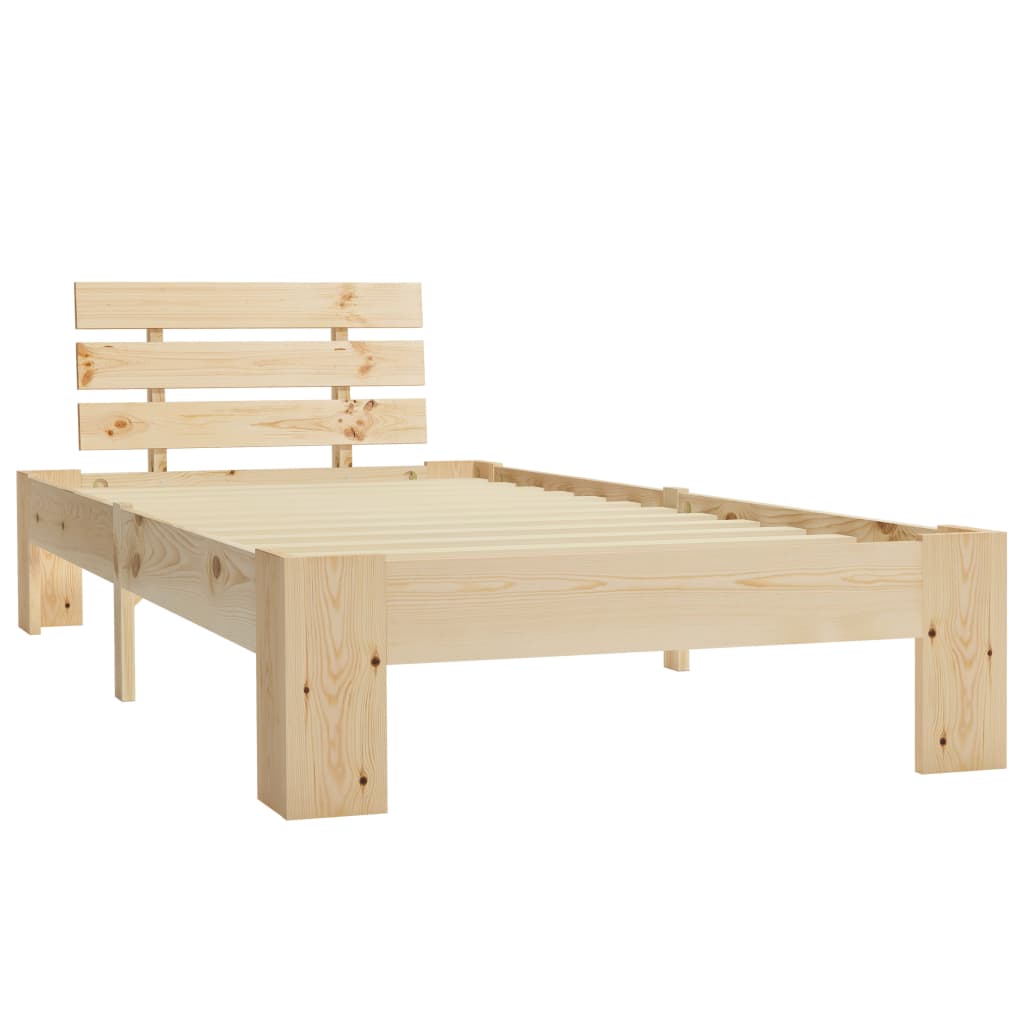 Giroletto senza Materasso 90x200 cm in Legno Massello di Pino