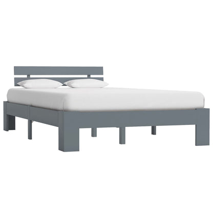 Giroletto senza Materasso Grigio 100x200 cm in Legno di Pino