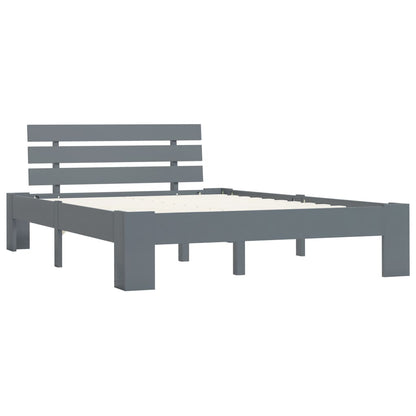 Giroletto senza Materasso Grigio 100x200 cm in Legno di Pino