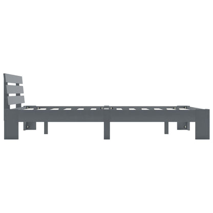 Giroletto senza Materasso Grigio 100x200 cm in Legno di Pino
