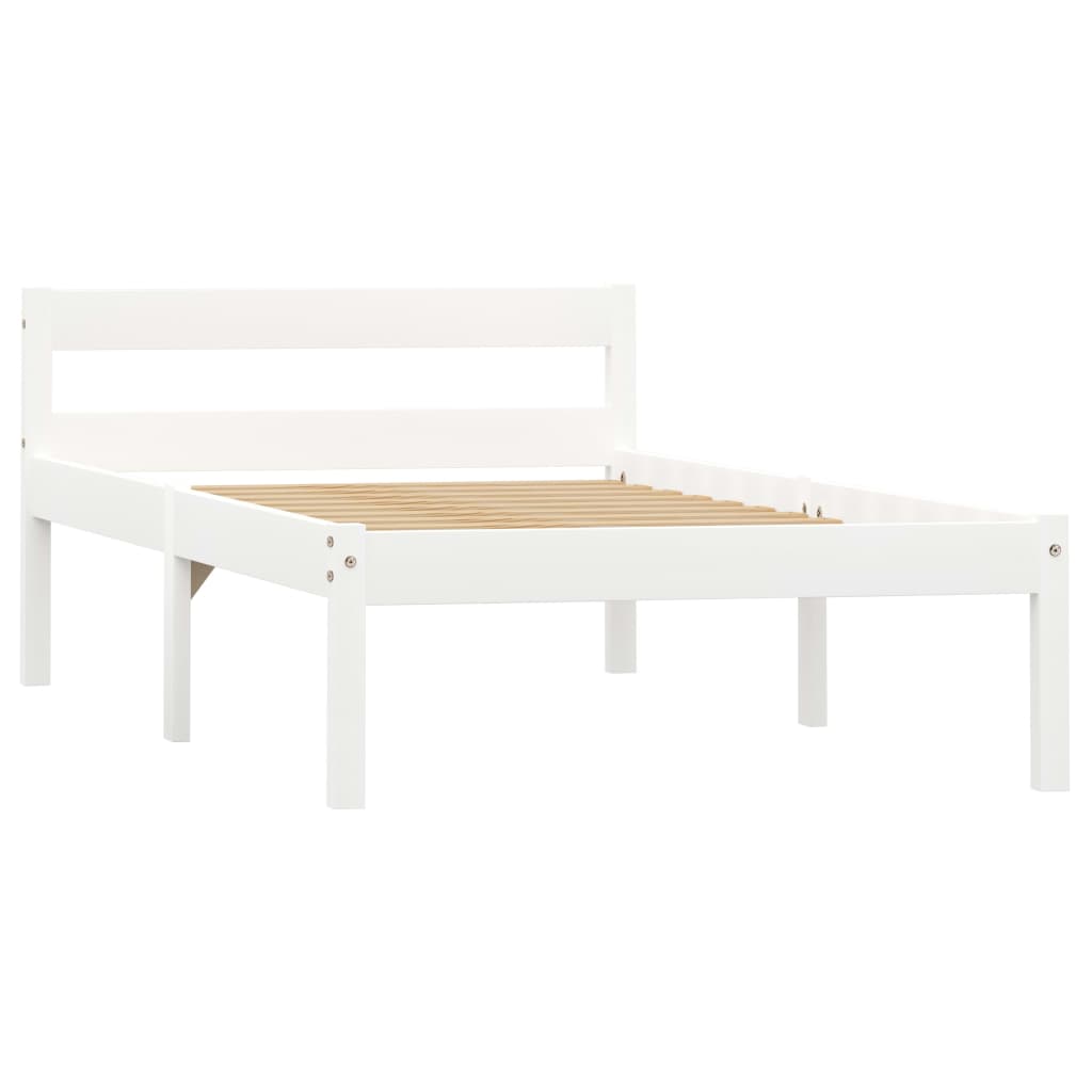 Dormeuse Estraibile senza Materasso Bianca Legno Pino 90x200 cm