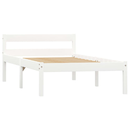 Dormeuse Estraibile senza Materasso Bianca Legno Pino 90x200 cm