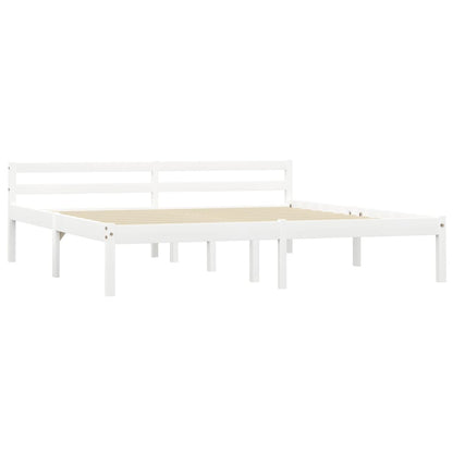 Giroletto senza Materasso Bianco 160x200 cm in Legno di Pino