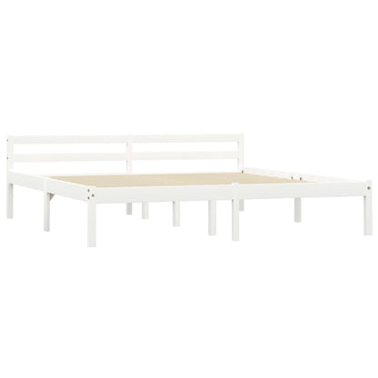 Giroletto senza Materasso Bianco 180x200 cm in Legno di Pino
