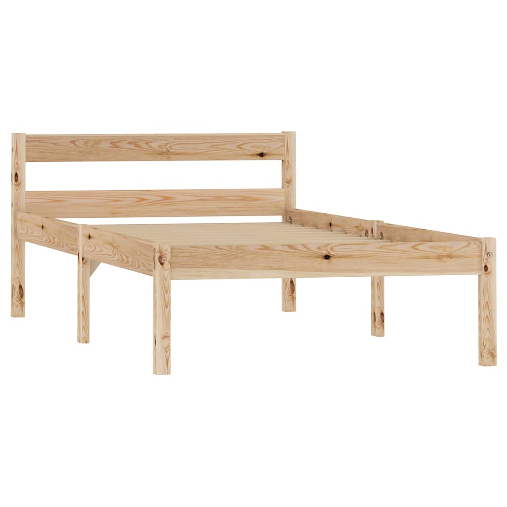 Giroletto senza Materasso 100x200 cm in Legno Massello di Pino