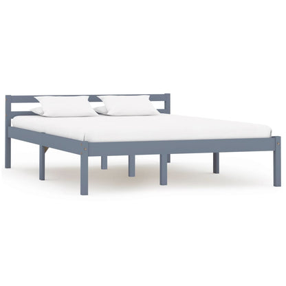 Giroletto senza Materasso Grigio 100x200 cm in Legno di Pino