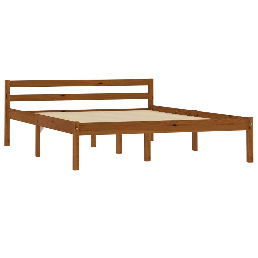 Giroletto senza Materaso Ambrato in Legno di Pino 140x200 cm