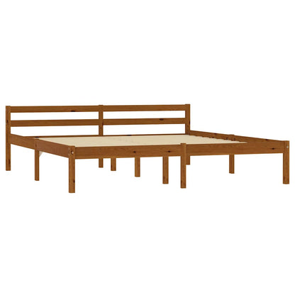 Giroletto senza Materasso Ambrato 180x200 cm in Legno di Pino