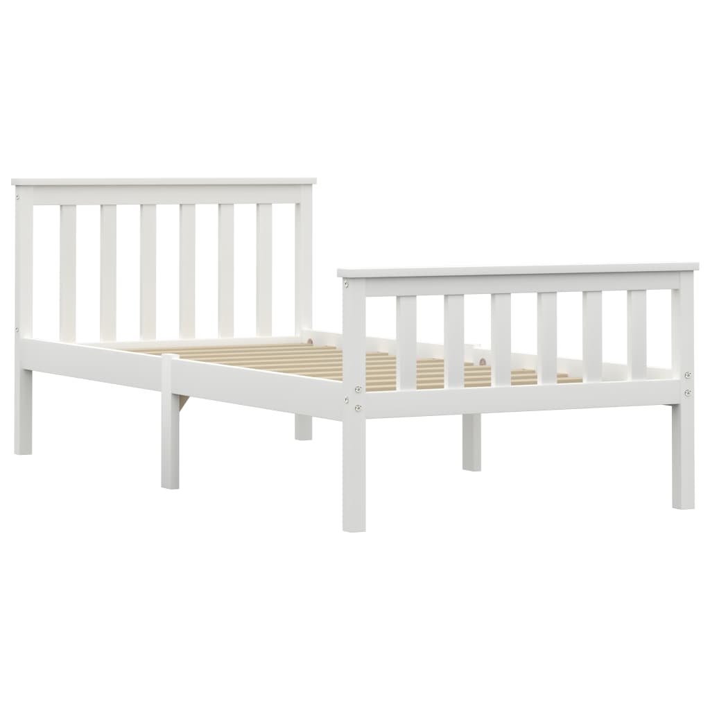 Dormeuse Estraibile senza Materasso Bianca Legno Pino 90x200 cm