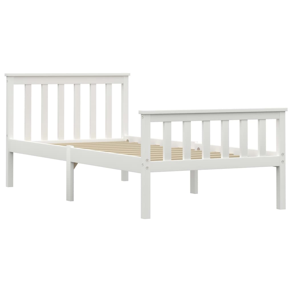 Dormeuse Estraibile senza Materasso Bianca Legno Pino 100x200cm