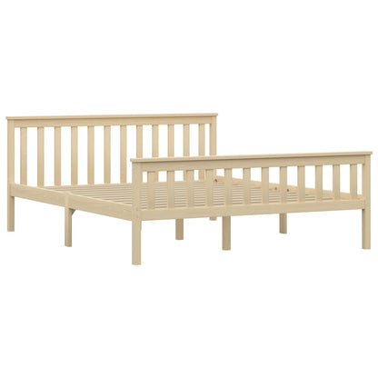 Giroletto senza Materasso Naturale 160x200 cm Legno di Pino