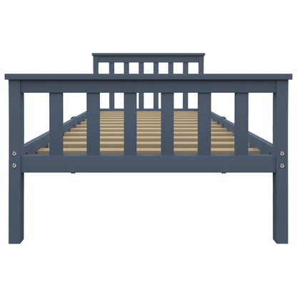 Giroletto senza Materasso Grigio 100x200 cm in Legno di Pino