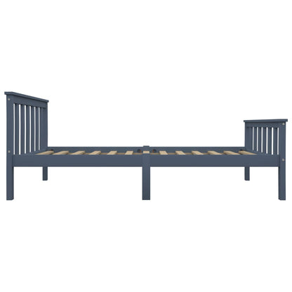 Giroletto senza Materasso Grigio 100x200 cm in Legno di Pino