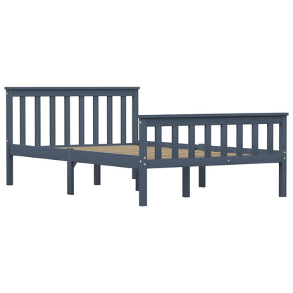 Giroletto senza Materasso Grigio 100x200 cm in Legno di Pino