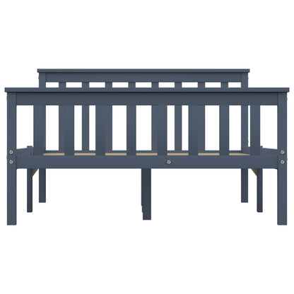 Giroletto senza Materasso Grigio 100x200 cm in Legno di Pino