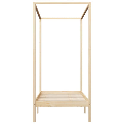 Giroletto con Baldacchino senza Materasso Legno Pino 90x200 cm