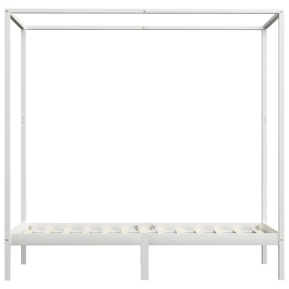Giroletto Baldacchino senza Materasso 100x200 cm Legno Bianco