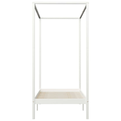 Giroletto Baldacchino senza Materasso 100x200 cm Legno Bianco