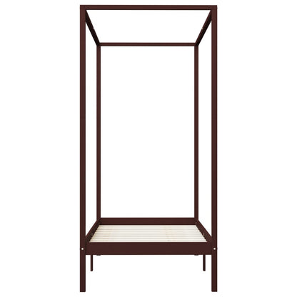 Giroletto Baldacchino senza Materasso Marrone Pino 100x200cm