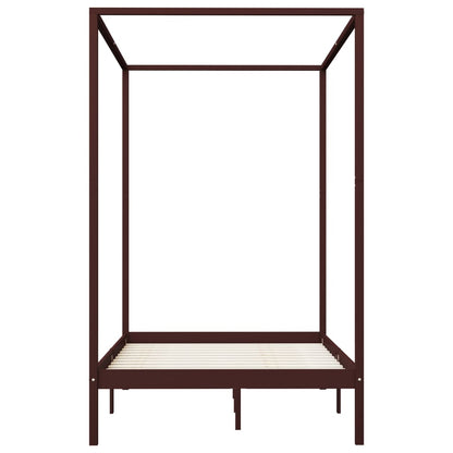 Giroletto Baldacchino senza Materasso Marrone Pino 100x200cm