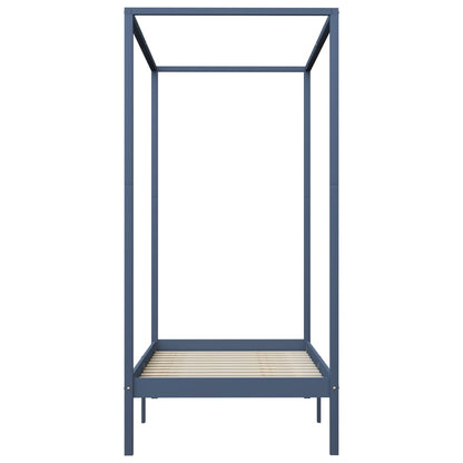 Giroletto Baldacchino senza Materasso 100x200 cm Legno Grigio