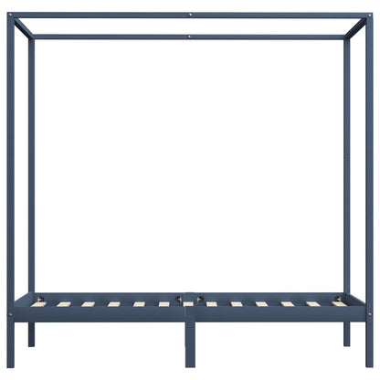 Giroletto Baldacchino senza Materasso 100x200 cm Legno Grigio
