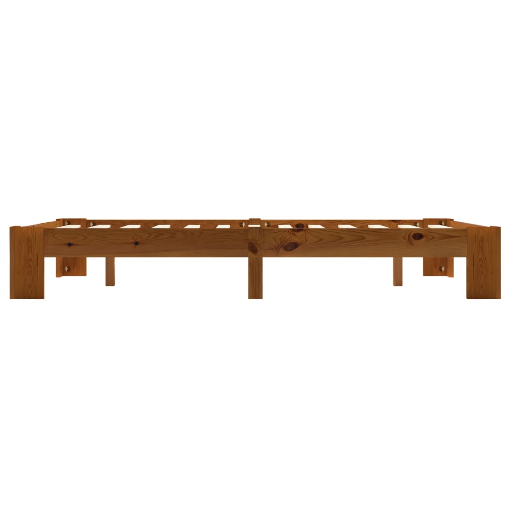 Giroletto senza Materasso Marrone Chiaro 120x200 cm Legno Pino