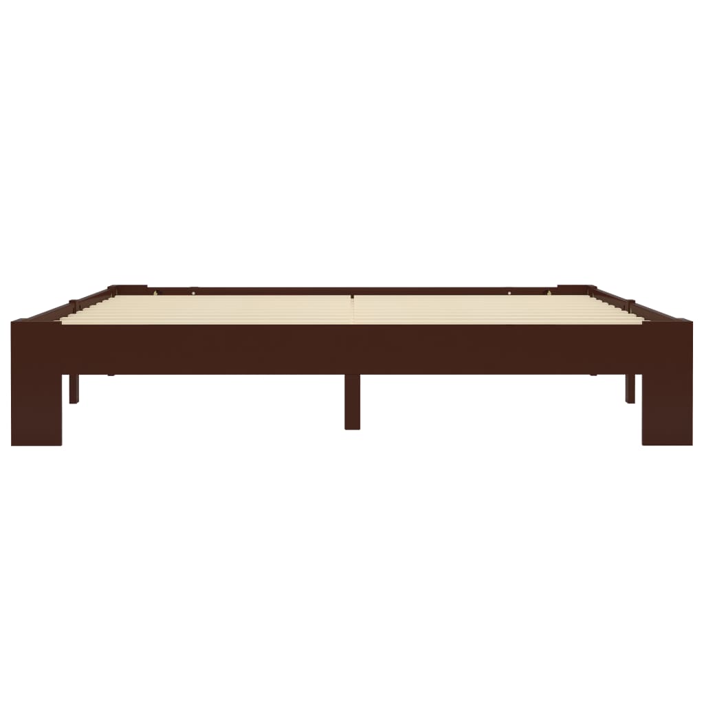 Giroletto senza Materasso Marrone Scuro 180x200 cm Legno Pino