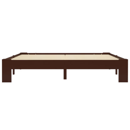 Giroletto senza Materasso Marrone Scuro 180x200 cm Legno Pino