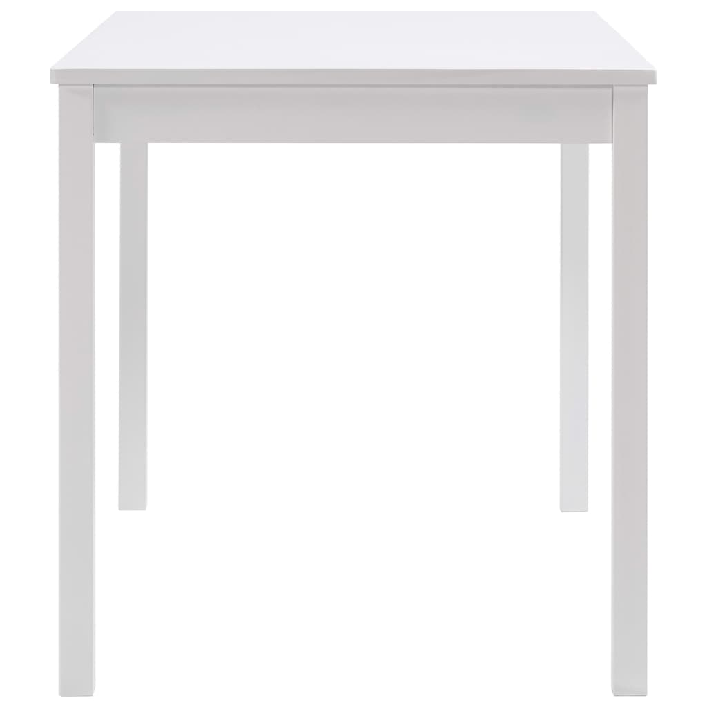 Tavolo da Pranzo Bianco 140x70x73 cm in Legno di Pino