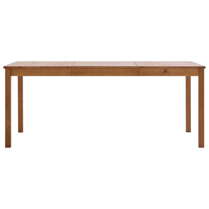 Tavolo da Pranzo Marrone ambra 180x90x73 cm in Legno di Pino