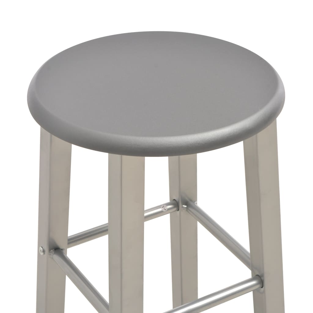 Sgabelli da Bar 2 pz Antracite MDF