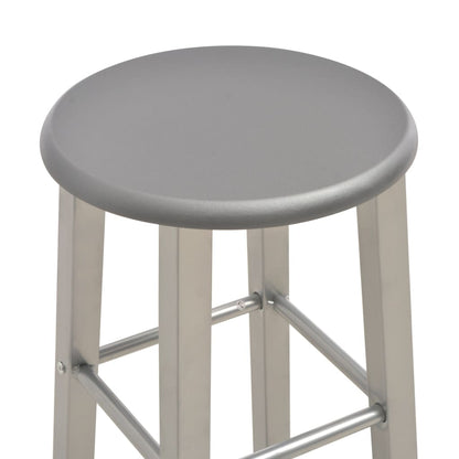 Sgabelli da Bar 2 pz Antracite MDF