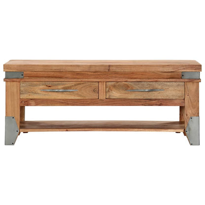 Tavolino da CaffÃ¨ 110x52x45 cm in Legno Massello di Acacia