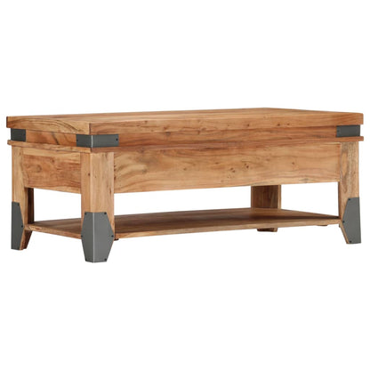 Tavolino da CaffÃ¨ 110x52x45 cm in Legno Massello di Acacia