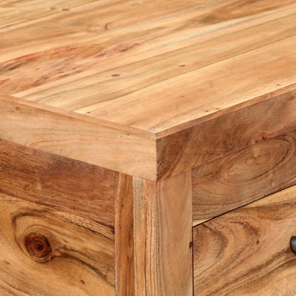 Carrello da Cucina 58x58x89 cm in Legno Massello di Acacia