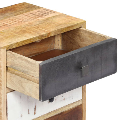 Comodino 40x30x60 cm in Legno Massello di Mango