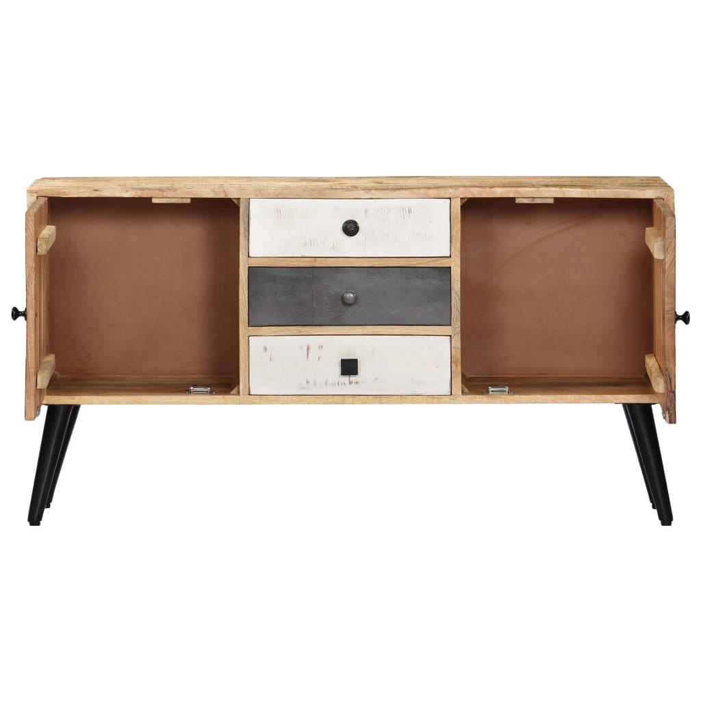 Credenza 118x30x62 cm in Legno Massello di Mango