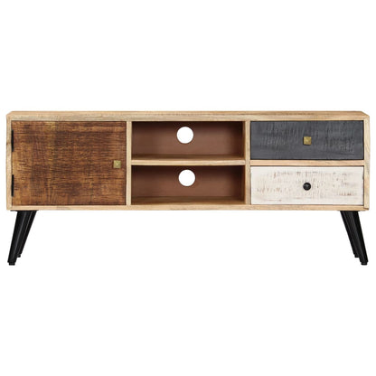 Mobile Porta TV 115x30x47 cm in Legno Massello di Mango