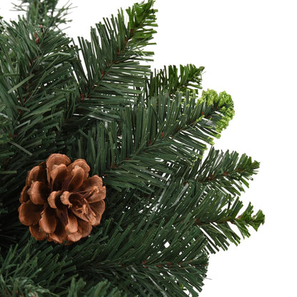 Albero di Natale Artificiale con Pigne Verde 150 cm