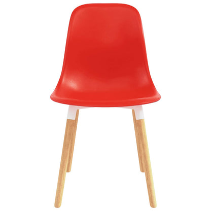 Sedie da pranzo 6 pcs Rosso 47 x 50.5 x 83 cm